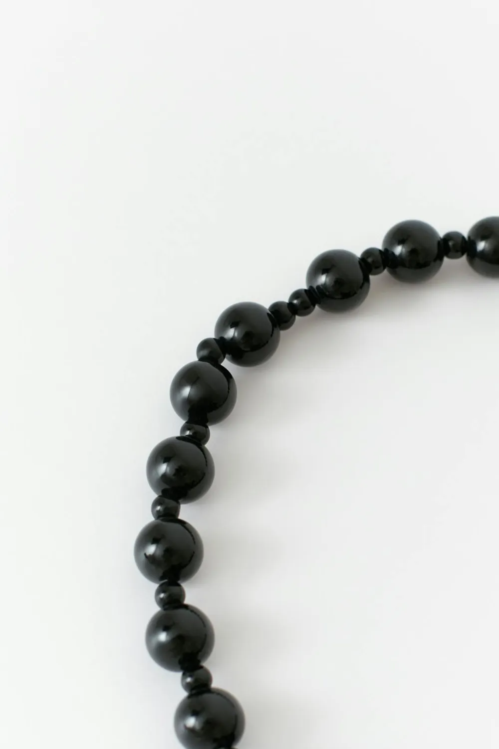 Gina Tricot Pearl necklace Svart