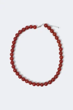 Gina Tricot Pearl necklace Rød Best