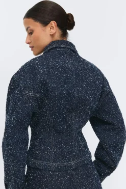 Gina Tricot Pepu bouce deni jacket Blå Discount