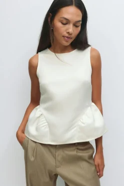 Gina Tricot Pepu top Hvit New