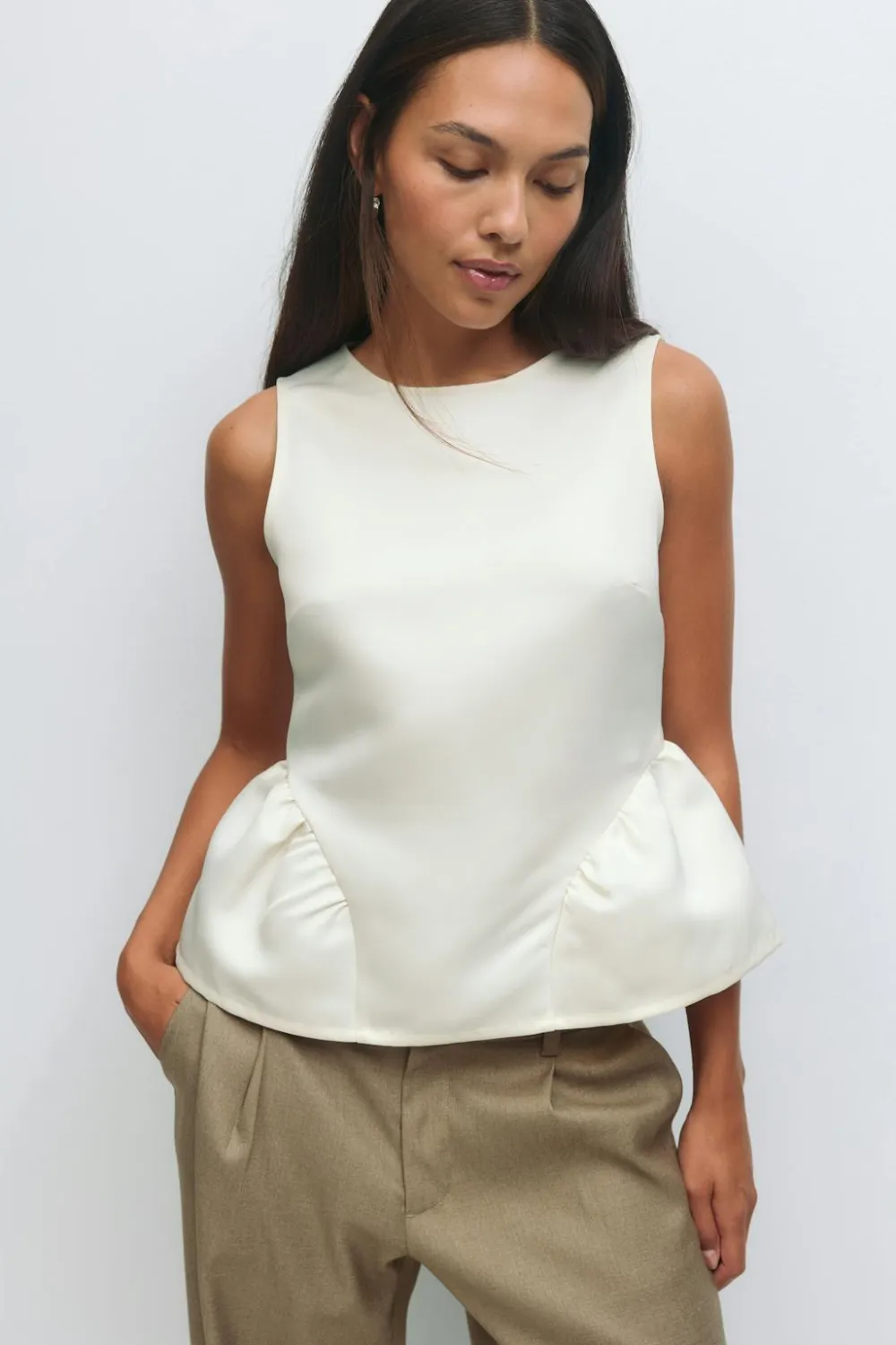 Gina Tricot Pepu top Hvit New