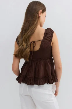 Gina Tricot Pepu top Brun