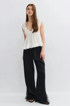 Gina Tricot Pepu top Hvit Clearance