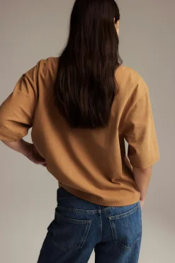 Gina Tricot Perfect boxy tee Brun Online