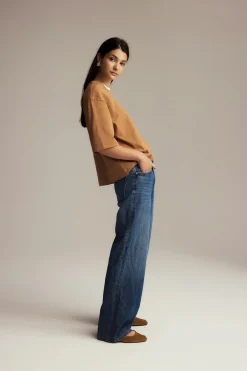 Gina Tricot Perfect boxy tee Brun Online