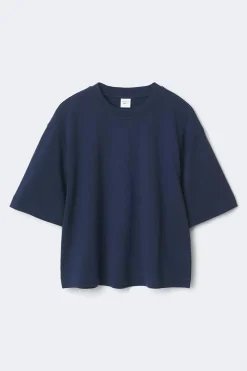Gina Tricot Perfect boxy tee Blå Online