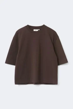 Gina Tricot Perfect boxy tee Brun Online