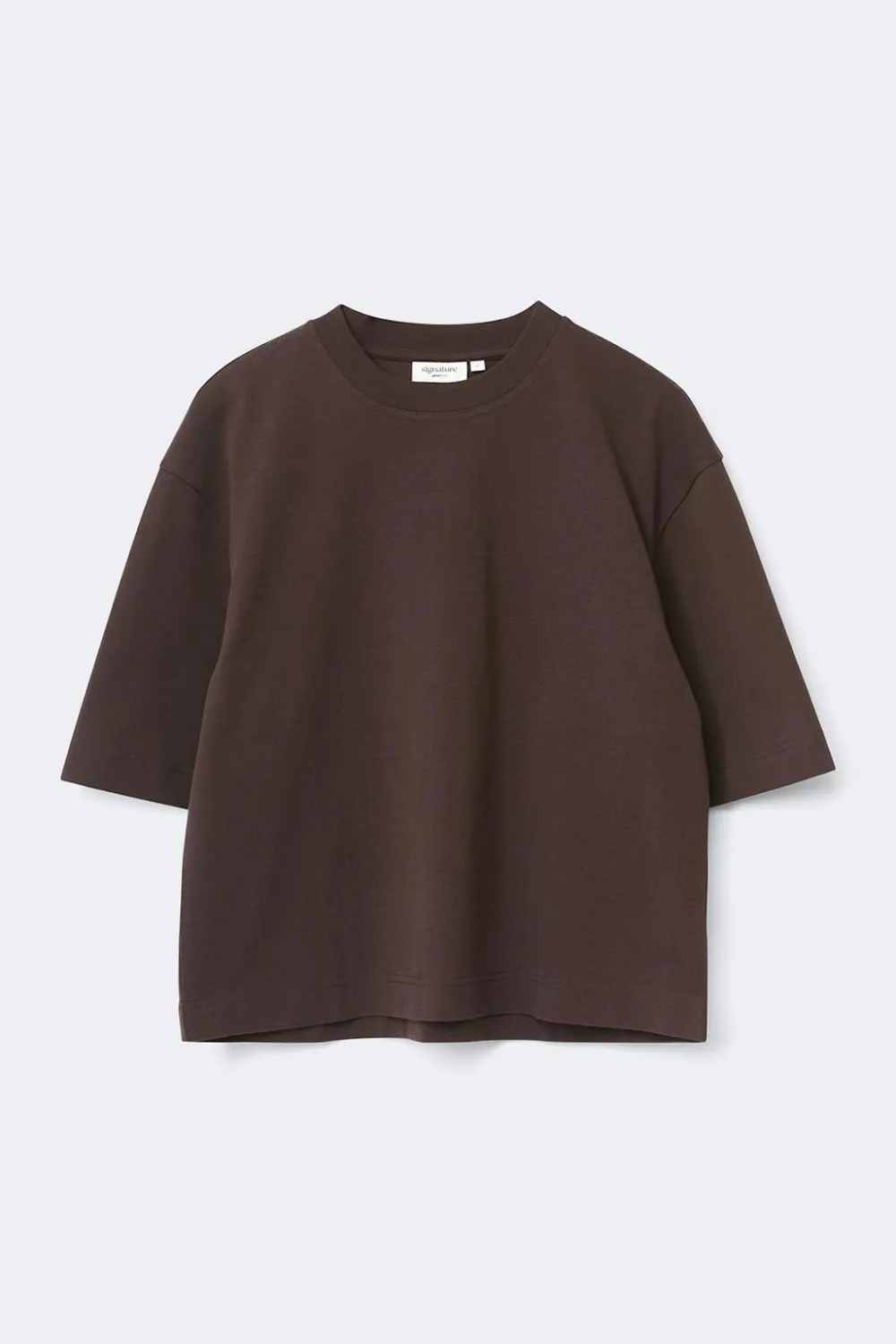 Gina Tricot Perfect boxy tee Brun Online