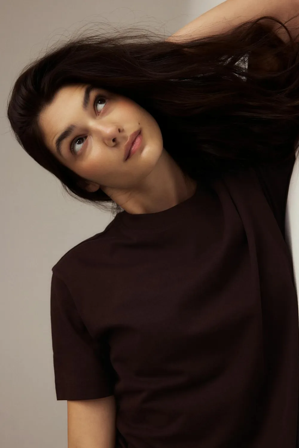 Gina Tricot Perfect tee Brun Discount