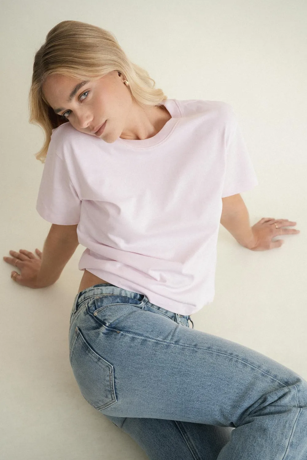 Gina Tricot Perfect tee Rosa Hot