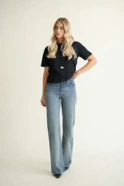 Gina Tricot Perfect tee Svart Hot