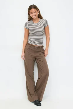Gina Tricot Perfect tight tee Hvit Outlet