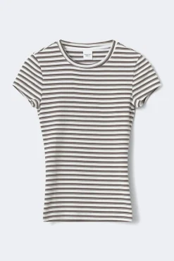 Gina Tricot Perfect tight tee Hvit Outlet