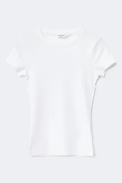 Gina Tricot Perfect tight tee Hvit New