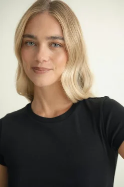 Gina Tricot Perfect tight tee Svart Sale