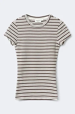 Gina Tricot Perfect tight tee Beige Clearance