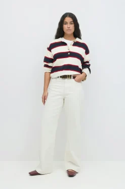 Gina Tricot Perfect wide jeans Hvit Online