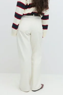 Gina Tricot Perfect wide jeans Hvit Online