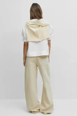 Gina Tricot Perfect wide jeans Beige Discount