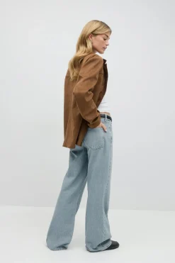 Gina Tricot Perfect wide jeans Blå