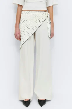 Gina Tricot Picot edge hip scarf Svart Discount