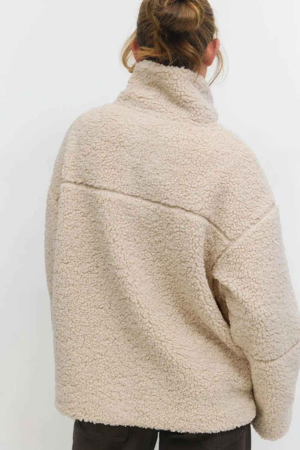 Gina Tricot Pie zip jacket Beige