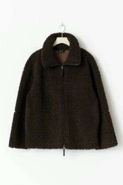 Gina Tricot Pie zip jacket Brun Clearance