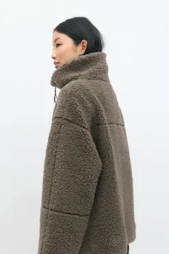 Gina Tricot Pie zip jacket Brun Outlet