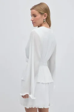 Gina Tricot Pleated dress Hvit Best