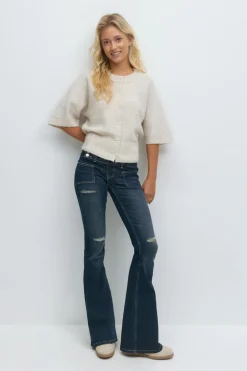 Gina Tricot 14+ peated fare jean Blå Online