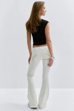 Gina Tricot 14+ peated fare jean Hvit Hot