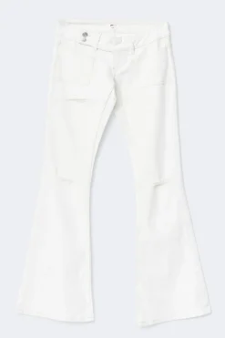 Gina Tricot 14+ peated fare jean Hvit Hot