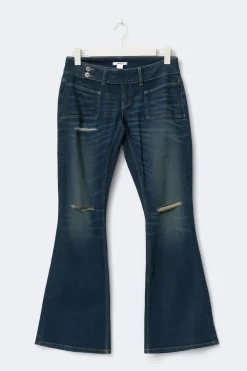Gina Tricot 14+ peated fare jean curve Blå Clearance