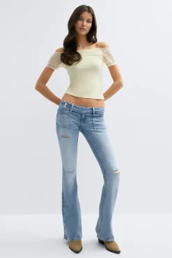 Gina Tricot 14+ peated fare jean ta Blå Clearance