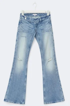 Gina Tricot 14+ peated fare jean ta Blå Clearance