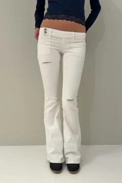 Gina Tricot 14+ peated fare jean ta Hvit Sale