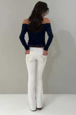 Gina Tricot 14+ peated fare jean ta Hvit Sale