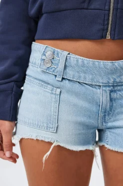 Gina Tricot 14+ peated ow deni hort Blå Sale
