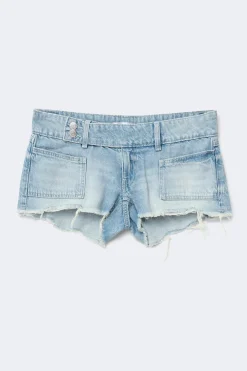 Gina Tricot 14+ peated ow deni hort Blå Sale