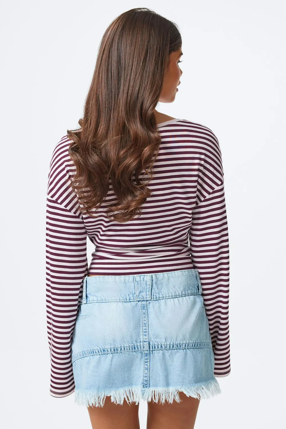Gina Tricot 14+ peated ow deni kirt Blå Outlet