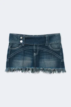 Gina Tricot 14+ peated ow deni kirt Blå Hot