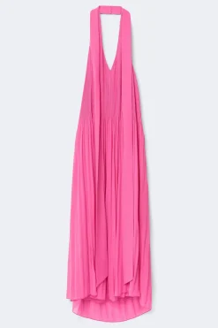 Gina Tricot Pleated maxi dress Rosa