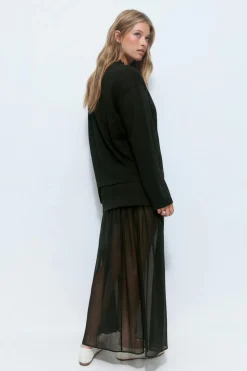 Gina Tricot Peated axi kirt Svart Online
