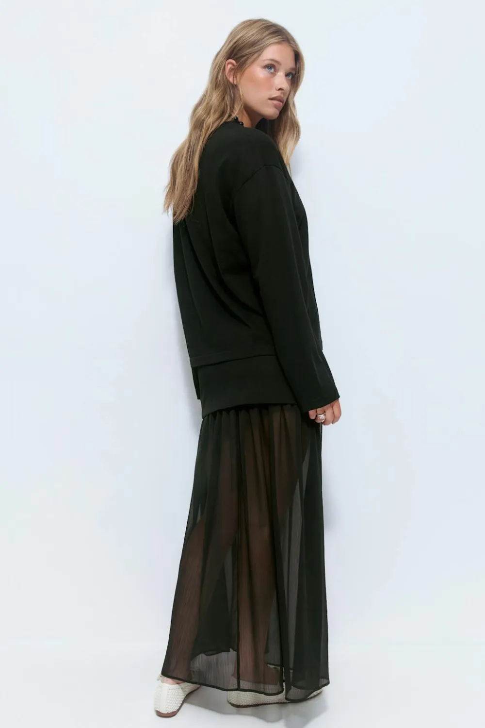 Gina Tricot Peated axi kirt Svart Online