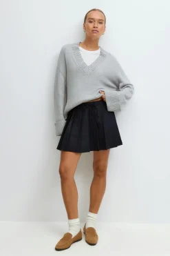 Gina Tricot Peated ini kirt Blå