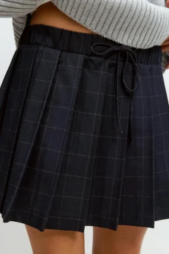 Gina Tricot Peated ini kirt Blå