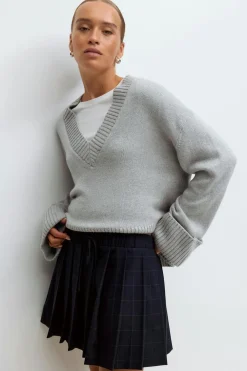 Gina Tricot Peated ini kirt Blå