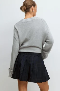 Gina Tricot Peated ini kirt Blå