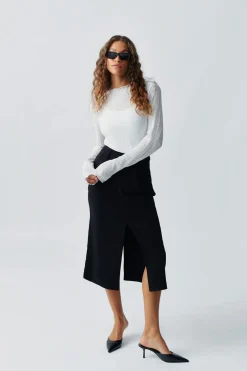 Gina Tricot Peated kirt Svart Best