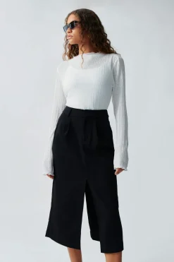 Gina Tricot Peated kirt Svart Best